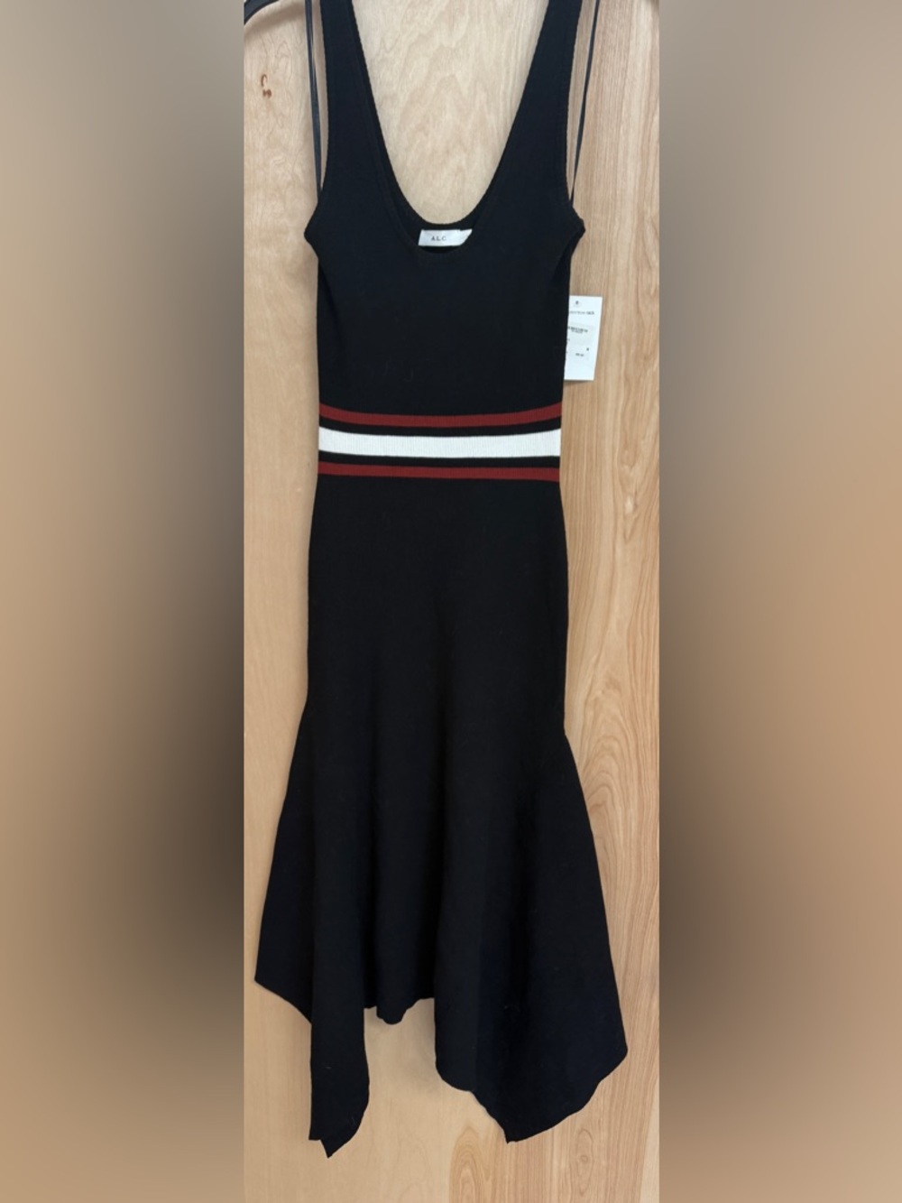 A.L.C. Anders Handkerchief Hem Knit Midi Dress - Picture 5 of 16